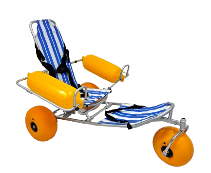 Ary Medical floating wheelchair in use