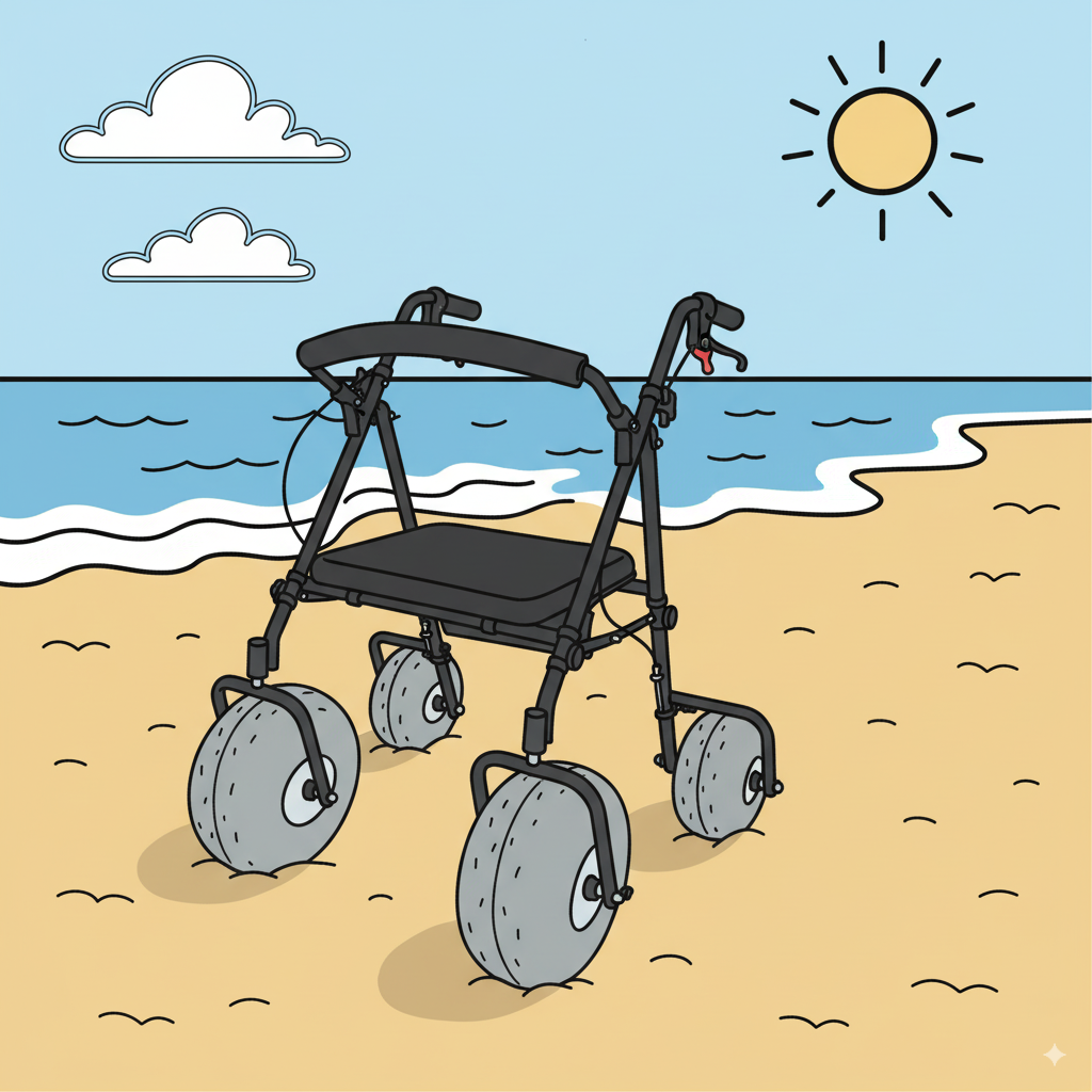 Aquatic floating wheelchair