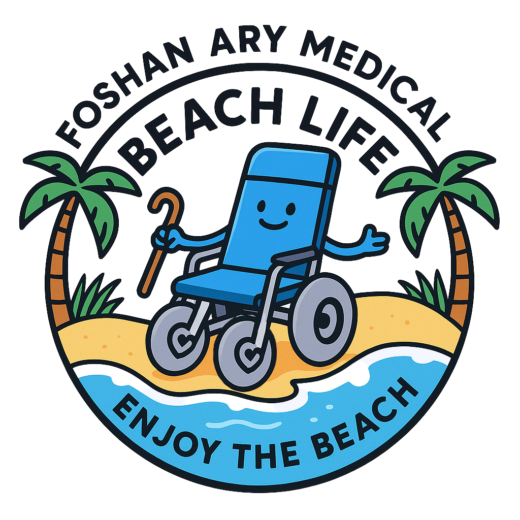 Ary Medical floating wheelchair in use