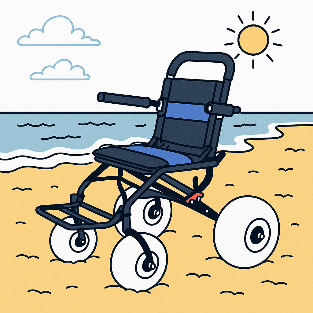"My Beach Days Were Over"... Until I Discovered This All-Terrain Wheelchair